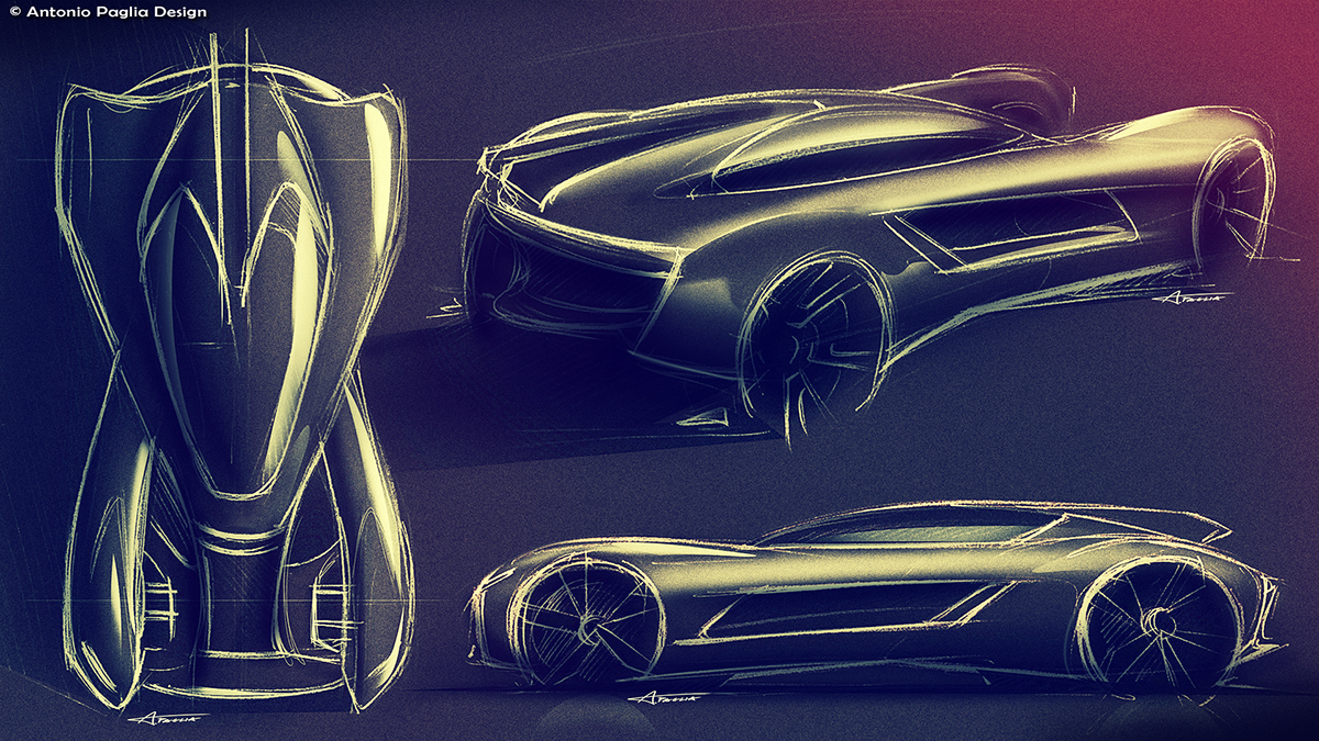 v系列超级电动跑车概念设计